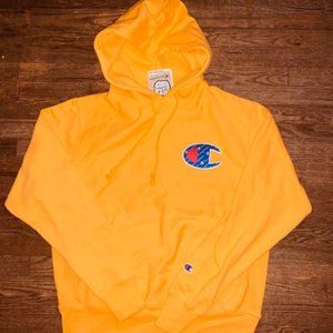 Champion gold yellow reverse weave hoodie !